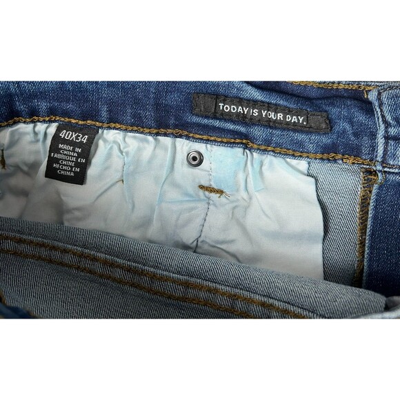 Kenneth Cole Straight Fit Stretch Denim Jeans Men's 40 x 34 (33.5" actual) NWT - Picture 9 of 12